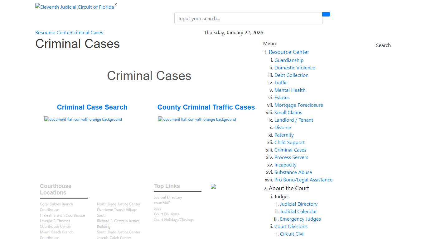 Criminal Cases