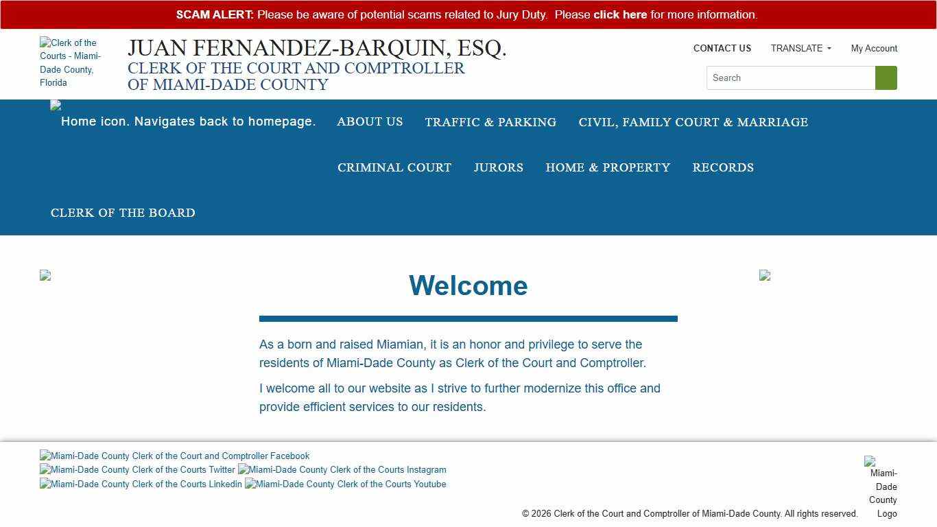 Miami-Dade County Clerk of the Court and Comptroller